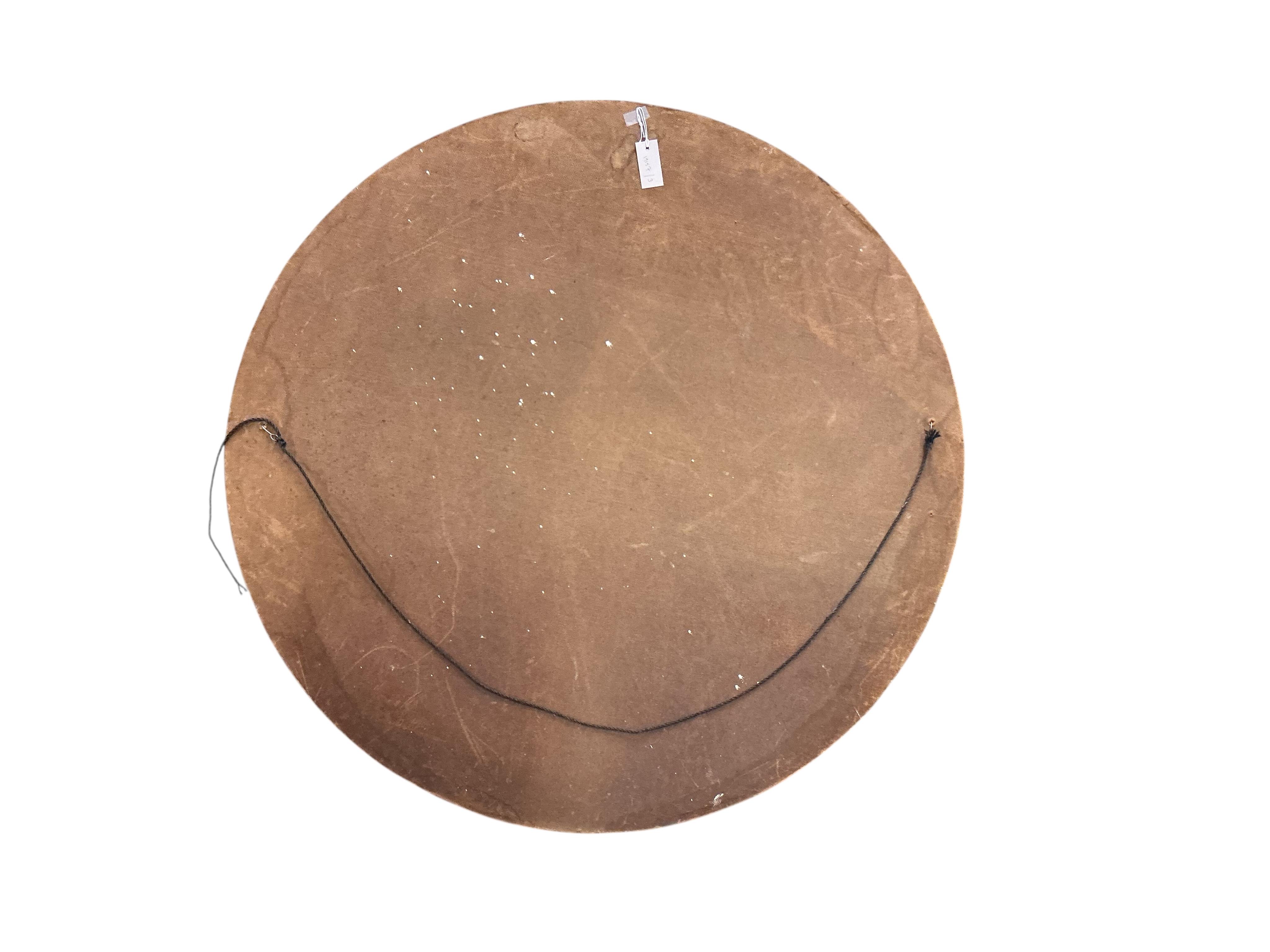 A circular painted Allied Air Forces Centre Europe sign, diameter 120cm